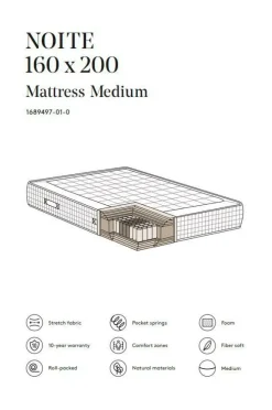 NOITE Madrass Medium 160x200 Cm